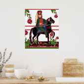 Poster Hongrois Hussar Folk officier de cavalerie d'art à (Cuisine)
