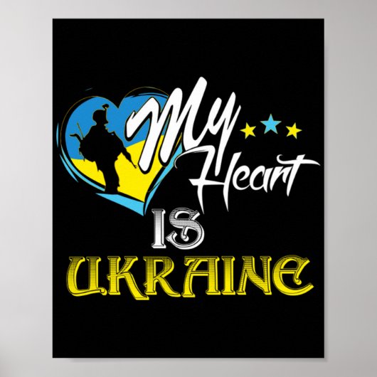 Poster Honneur aux soldats ukrainiens (Devant)