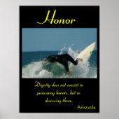 Poster Honneur chevauche les vagues de la maîtrise athlét (Devant)