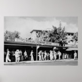 Poster Honolulu, HA - Vue de l'Honolulu (Devant)