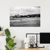 Poster Honolulu, HA - Vue de Moana & Royal Hawaiian (Bureau à domicile)