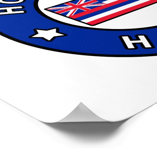 Poster Honolulu Hawaii (Coin)