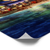 Poster Honolulu Hawaii Royal Hawaiian la nuit (Coin)