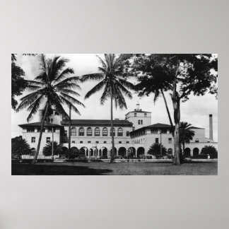 Poster Honolulu, Hawaii Vue de Federal Bldg et post 2