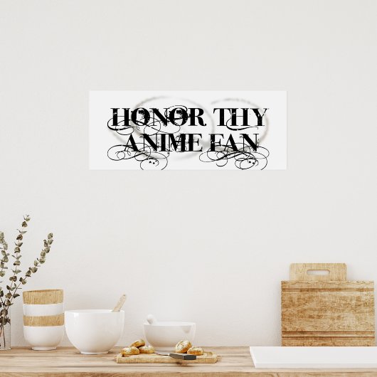 Poster Honor Tho Anime Fan (Cuisine)