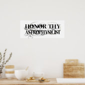 Poster Honor Thy Astrophysicien (Cuisine)