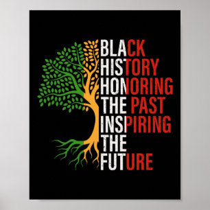 Poster Honorer le passé inspirer l'avenir Histoire noire