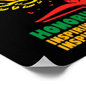 Poster Honorer Le Passé Inspirer L'Avenir Histoire Noire (Coin)