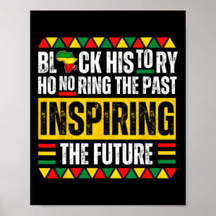 Poster Honorer le passé, inspirer le futur, fierté de l'h