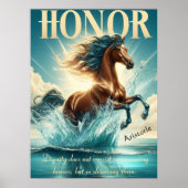 Poster Honorer Les Gallops Grâce À Une Liberté Étincelant (Devant)