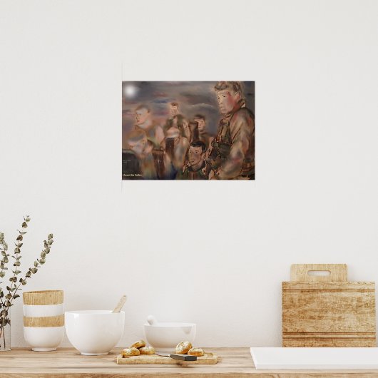 Poster Honorer l'impression des chutes (Cuisine)