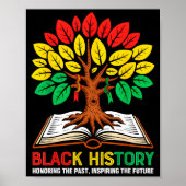 Poster Honoring Past Inspiring Future Tree Book Black His (Devant)