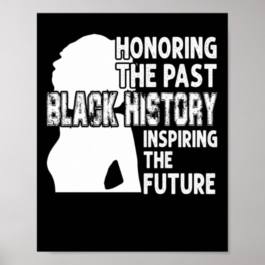 Poster Honoring The Past Black History Inspiring The Futu (Devant)