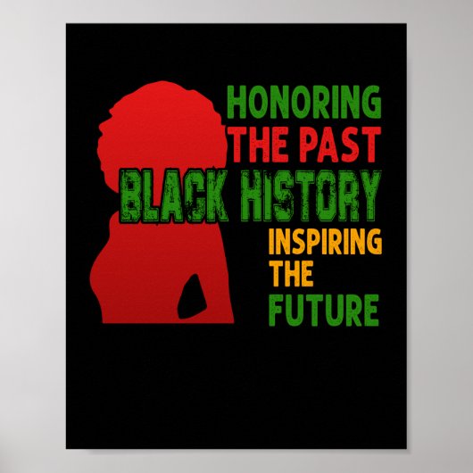 Poster Honoring The Past Black History Inspiring The Futu (Devant)