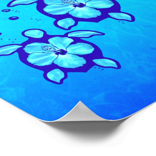Poster Honu hawaïen (Coin)