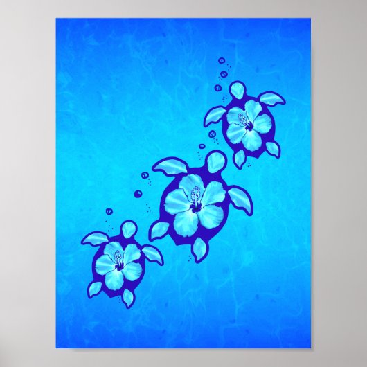 Poster Honu hawaïen (Devant)