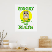 Poster Hoo-Ray pour les maths (Cuisine)