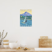 Poster Hood River, ORWind Surfers & Kite Boarders (Cuisine)