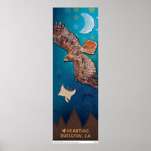 Poster - hoog vliegen (Voorkant)