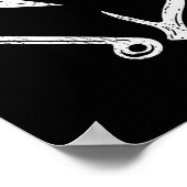 Poster Hook Antler Coeur Love Pêche Chasse Poisson Deer H (Coin)