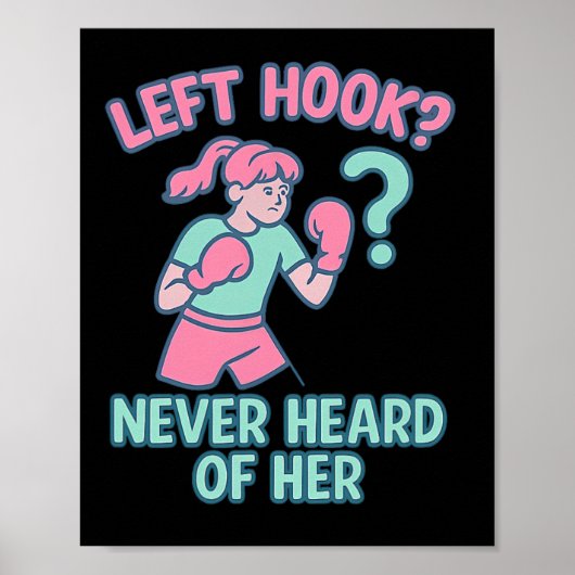Poster Hook Gauche N'A Jamais Entendu Parler Design (Devant)