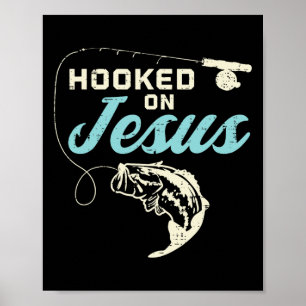 Poster Hook Sur Jésus Par Pêche Chrétien Dieu Religieux