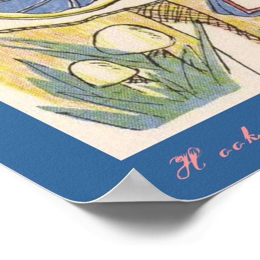 Poster Hookah Fumer la chenille (Coin)