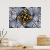 Poster Hooked And Netted - Fractal (Cuisine)