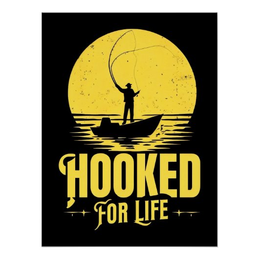Poster Hooked for Life. (Devant)