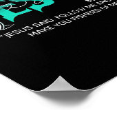 Poster Hooked on Jesus Funny Fishing (Coin)