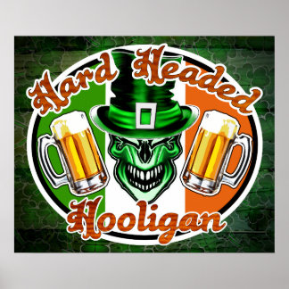 Poster Hooligan irlandais : Hooligan à tête dure 1