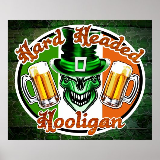 Poster Hooligan irlandais : Hooligan à tête dure 1 (Devant)