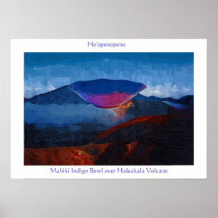 Poster Hooponopono Indigo Bowl