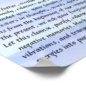 Poster HO'OPONOPONO MANTRA (Hawaïen) (Coin)