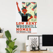 Poster Hoorshoornwoningen met laag huren (Thuiskantoor)
