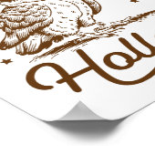 Poster Hootin Mène À Hollerin Owl Cowboy (Coin)