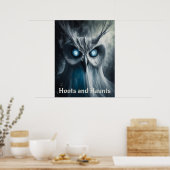 Poster Hoots And Haunts - Halloween Print (Cuisine)
