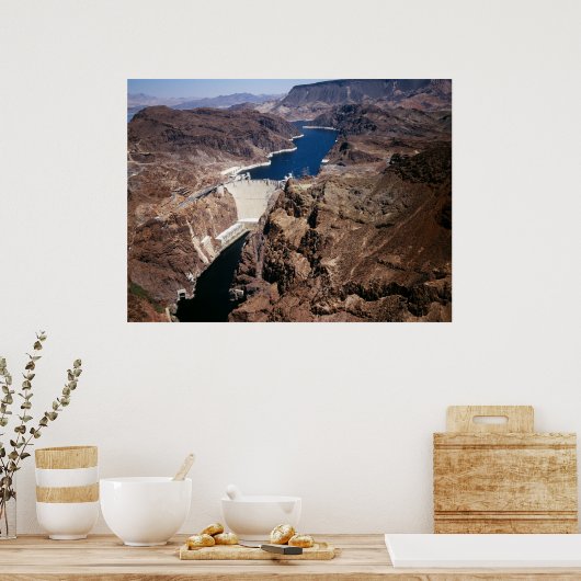 Poster Hoover Dam - vue aérienne (Cuisine)