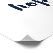 Poster Hope - Blanc (Coin)