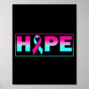 Poster Hope Brca Sensibilisation Cancer du sein Pink Ribb