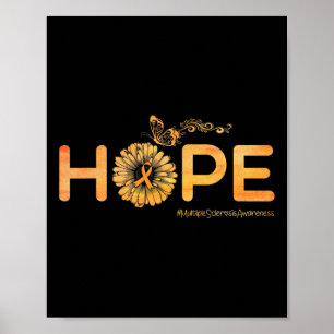 Poster Hope Butterfly Multiple Sclerosis Cadeaux de sensi