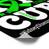 Poster Hope Cure Warrier Kidney Disease Awareness Support (Coin)