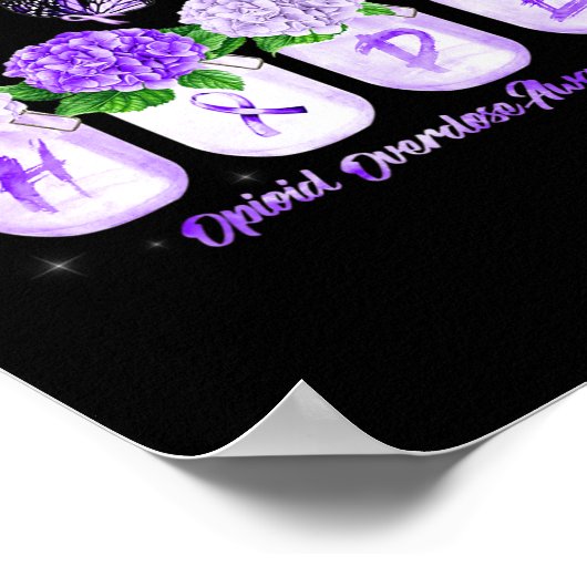 Poster Hope Hydrangea Flower Butterfly Opioid Overdose Aw (Coin)