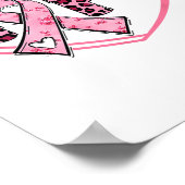 Poster Hope Leopard Cancer du sein Sensibilisation Coeur (Coin)