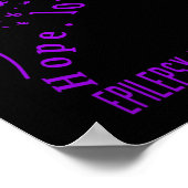 Poster Hope Love Cure Epilepsy Awareness T (Coin)