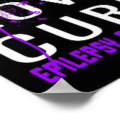 Poster Hope Love Cure Epilepsy Sensibilisation (Coin)