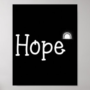 Poster Hope Motivation Cadeau Pour Hommes Femmes Vêtement