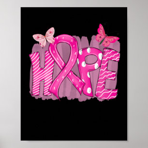Poster Hope Pink Ribbon Sensibilisation au cancer du sein
