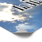Poster Hope To See You In Heaven! with clouds (Coin)