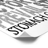 Poster Hope Word Collage Cancer de l'estomac (Coin)